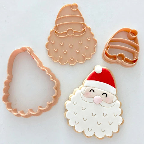 Little Biskut Santa cutter & embosser set