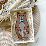 Little Biskut Bear and Cub cutter & embosser set