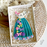 Little Biskut Princess Dress cutter & embosser set