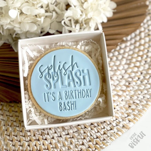 Little Biskut SPLISH SPLASH IT'S A BIRTHDAY BASH embosser