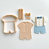 Little Biskut Baby Boy Outfit cutter & embosser set