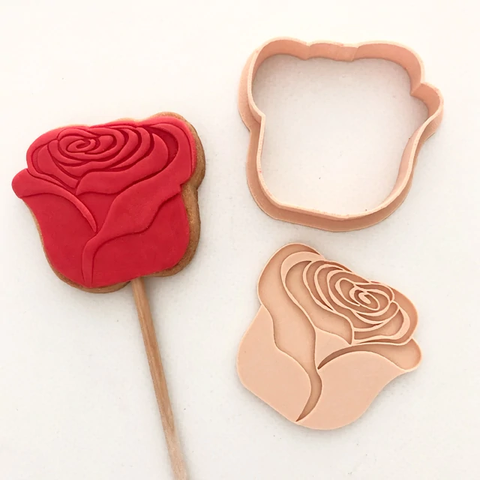 Little Biskut Rose cutter & embosser set