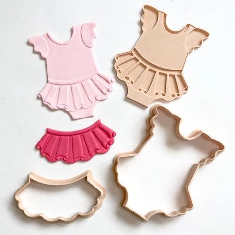 Little Biskut Tutu Onesie cutter & embosser set