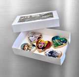 Biscuit Box Rectangle 25x17cm (10x7x2 inch) - 4 pack