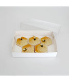 Biscuit Box Rectangle with Clear Lid 25x17cm (10x7x2 inch) - 10 pack