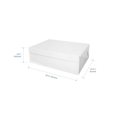 Loyal White Rectangle cake box