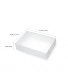 Biscuit Box Rectangle with Clear Lid 17x11cm (6.75x4.5x1.5 inch)