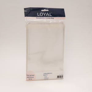 Loyal Resealable Cookie Bags 150 x 200mm - 100 pack