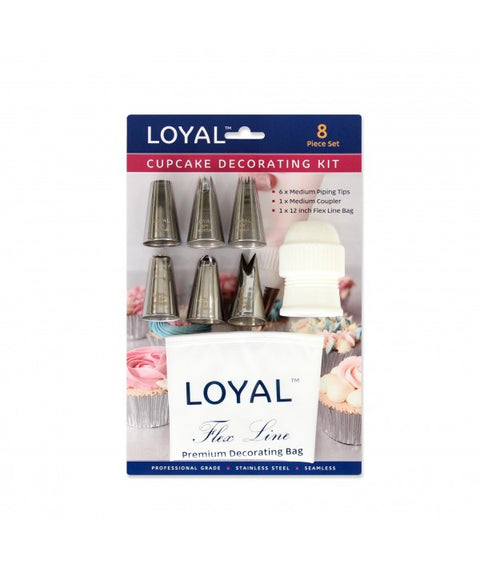 Loyal Cupcake Decorating Kit (8 piece)