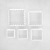 Square Plain / Scalloped Cookie Cutters (set of 5)