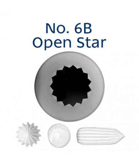 Loyal No. 6B Open Star Piping Tip