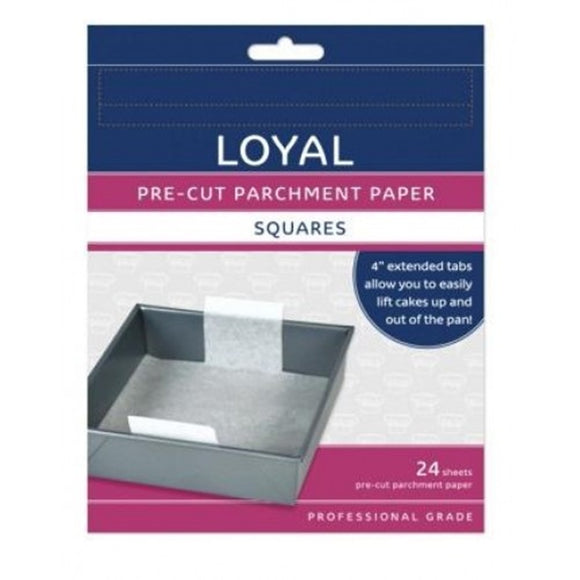 Loyal Square Pre-cut Parchment Baking Paper (24 pack) - various sizes