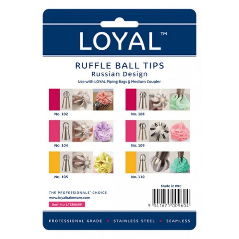 Loyal Russian Ruffle Ball tips- set 6