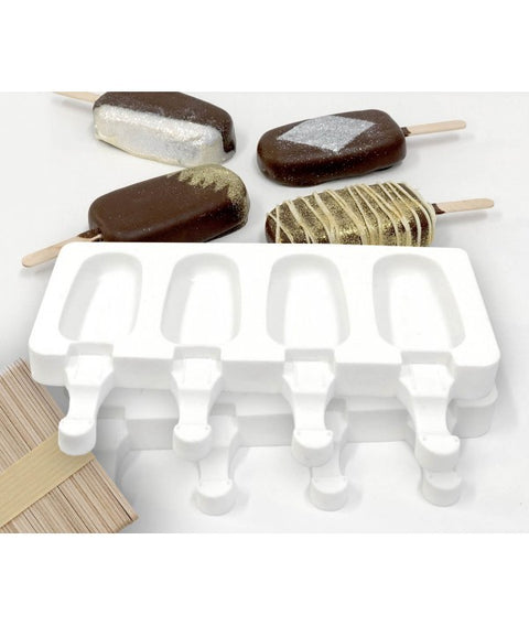 Mini Popsicle Kit - 2 silicone moulds + 50 sticks