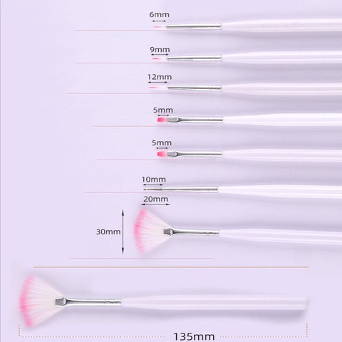 Cake Decorating Detail Mini Brushes (set of 7)