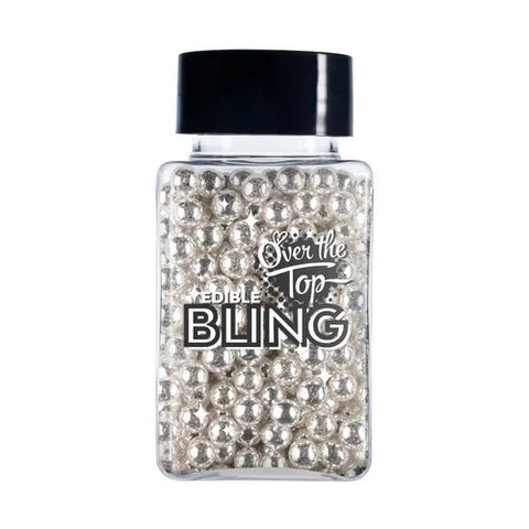 Over The Top Bling Silver Pearls 4mm 70g