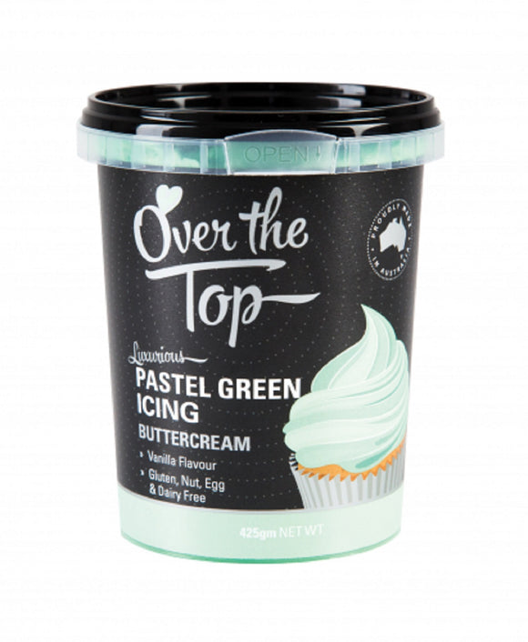 Over The Top Pastel Green Buttercream Icing 425g