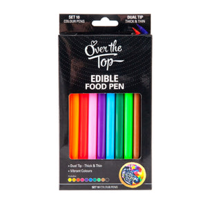 Over The Top Edible Marker Pens set 10