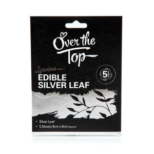 Over The Top Edible Silver Leaf - 5 sheets