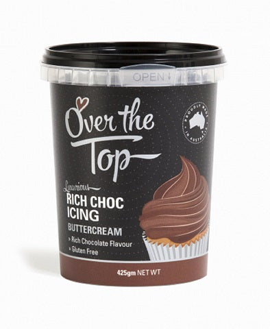 Over The Top Chocolate Brown Buttercream Icing 425g