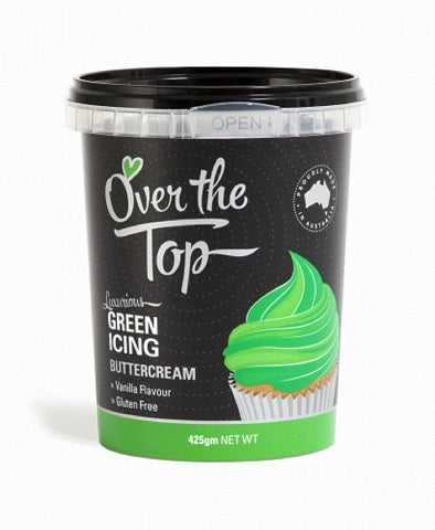 Over The Top Green Buttercream Icing 425g