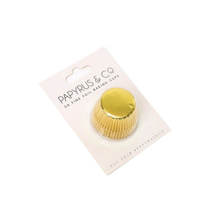 Papyrus & Co Gold Foil Mini Cupcake Baking Cups - 50 pack