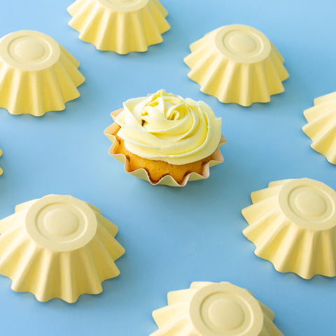 Papyrus & Co PASTEL YELLOW Bloom Baking Cups (24 pack)