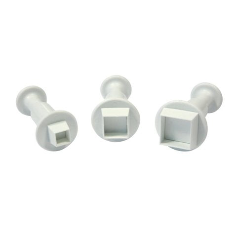 Mondo Square Fondant Plunger Cutter set of 4