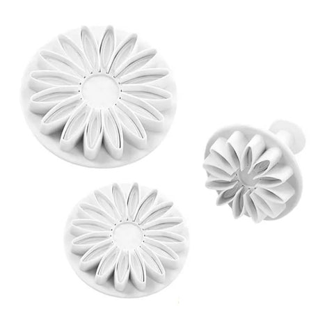 Sunflower Fondant Plunger Cutter Set of 3