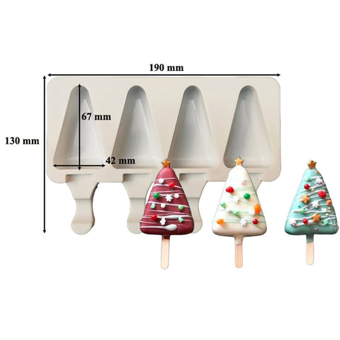 Christmas Tree (triangle) Popsicle Mould