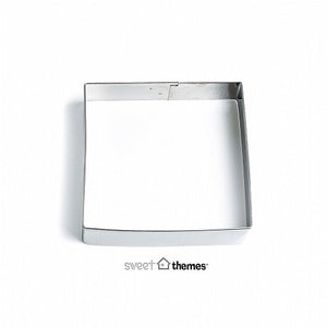 Square stainless steel cookie cutter 8.5cm