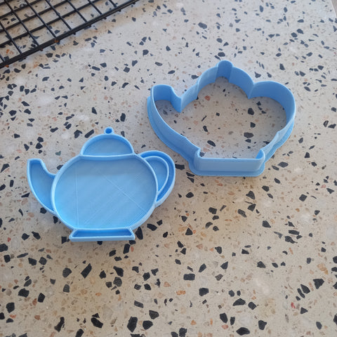 Tea Pot embosser & cutter set 9cm