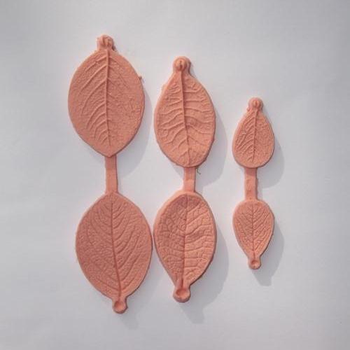 Silicone Rose Leaf Double-sided Veiner (set of 3)