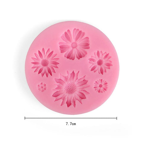 Assorted Flowers Silicone Mould