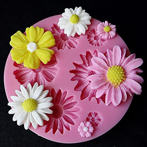 Assorted Flowers Silicone Mould