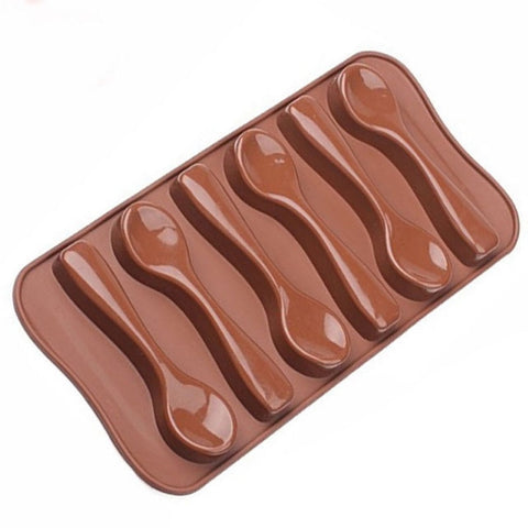 Silicone Chocolate Mould - Small Spoons