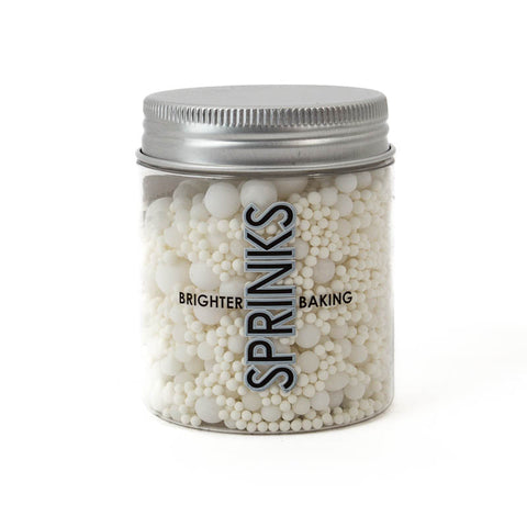 Sprinks Bubble Bubble Matt White sprinkles 65g