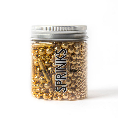 Sprinks Bubble & Bounce Shiny Gold sprinkles 75g