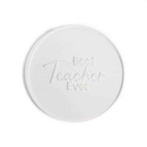 Sugar Crafty BEST TEACHER EVER Pop / Embosser Stamp