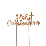 ROSE GOLD Metal Cake Topper - HOLY COMMUNION