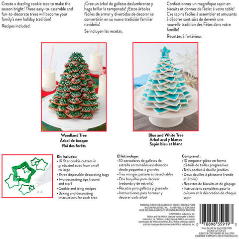 Wilton Christmas Tree cookie cutter set