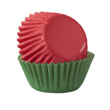 Wilton Red & Green Mini cupcake cups (100 pack)