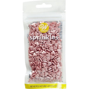 Wilton Shimmering Pink Heart Sprinkles 56g