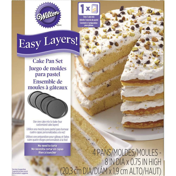 Wilton Easy Layers Round 20cm (8 inch) Cake Pan Set