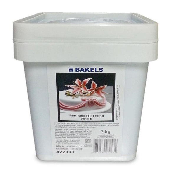 Bakels Pettinice RTR Fondant Icing White 7kg