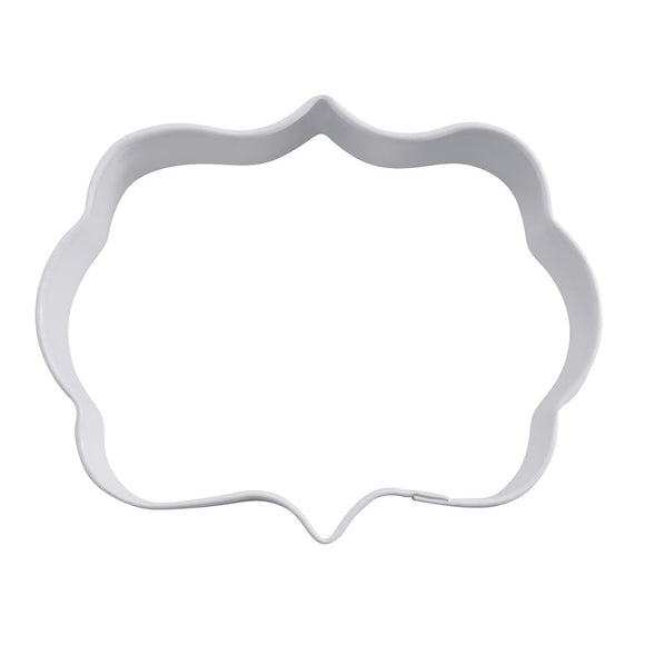 White Plaque cookie cutter 9cm