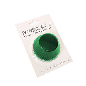 Papyrus & Co Green Foil Medium Cupcake Baking Cups - 50 pack